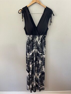 She’s Cool Y2K Abstract Print Maxi Dress Size 1X NWT